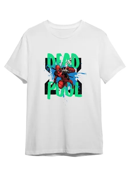 Футболка унисекс СувенирShop Deadpool/Дэдпул/Marvel 13 белая 4XL (60-62)