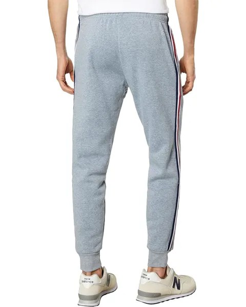 Брюки U.S. POLO ASSN. Stripe Tape Fleece Joggers, цвет Heather Light Grey