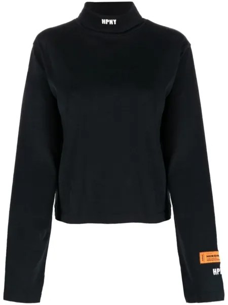 Heron Preston топ с нашивкой-логотипом, черный