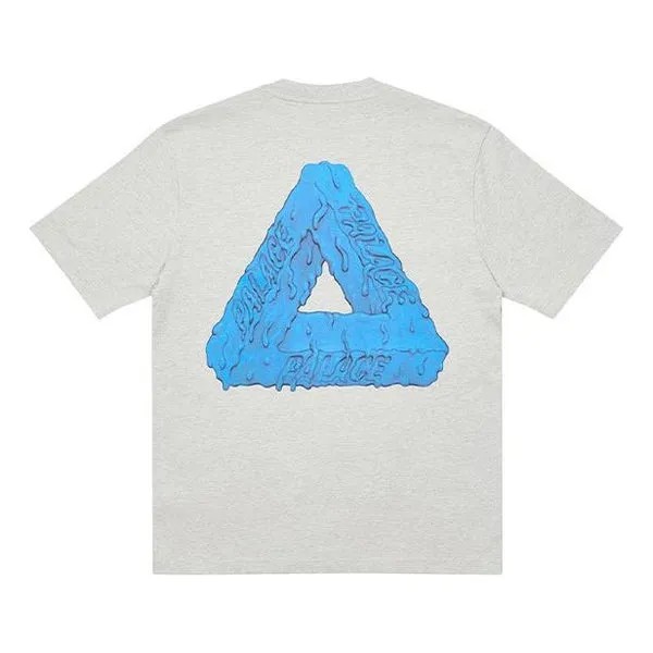 Футболка PALACE TRI-SLIME T-SHIRT Logo Blue Short Sleeve Unisex Gray, серый