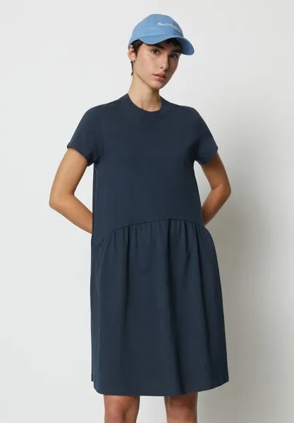 Платье из джерси DRESS RUFFLES Marc O'Polo DENIM, цвет navy teal