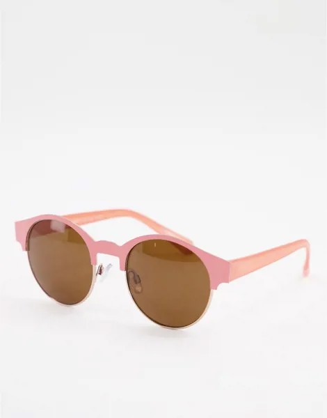 Круглые солнцезащитные очки AJ Morgan-Розовый цвет