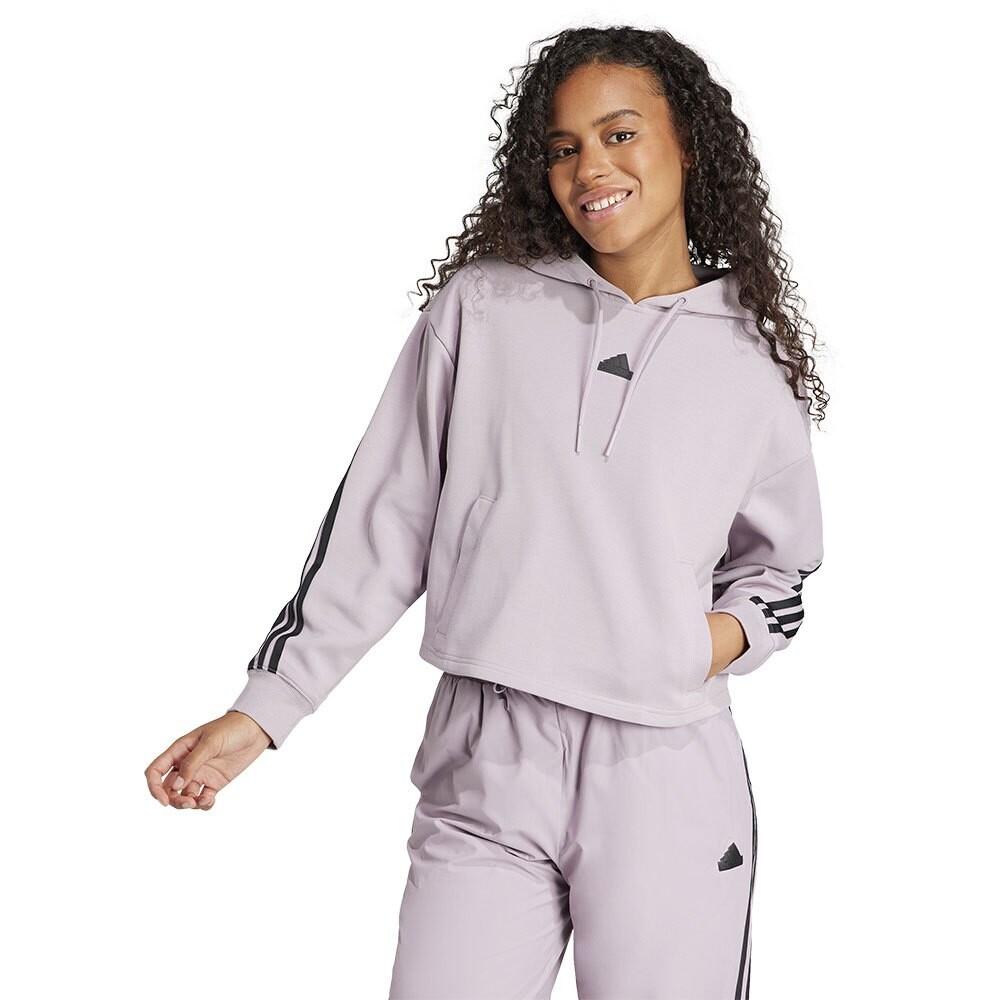Худи adidas Future Icons 3 Stripes, фиолетовый