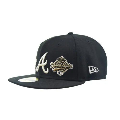 Мужская кепка New Era 59Fifty Atlanta Braves Champions, черная