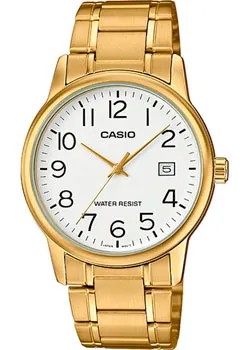 Японские наручные  мужские часы Casio MTP-V002G-7B2. Коллекция Analog