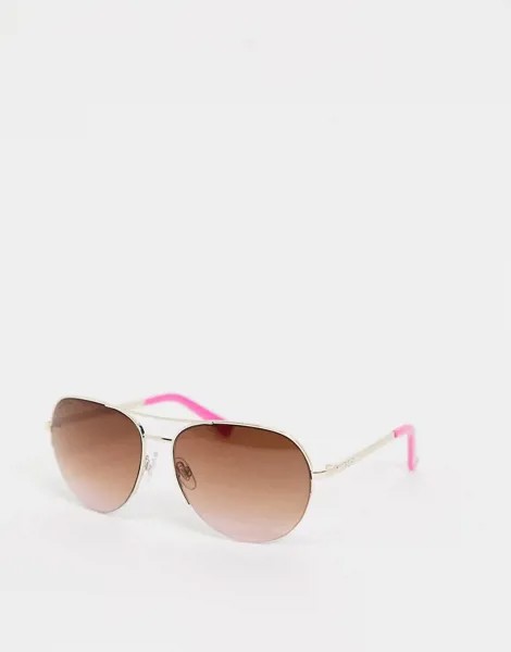Солнцезащитные очки-авиаторы Lipsy-Золотистый