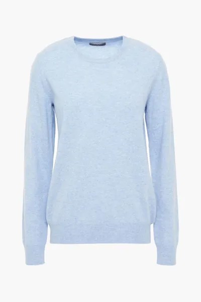 Меланжевый кашемировый свитер N.Peal, светло-синий