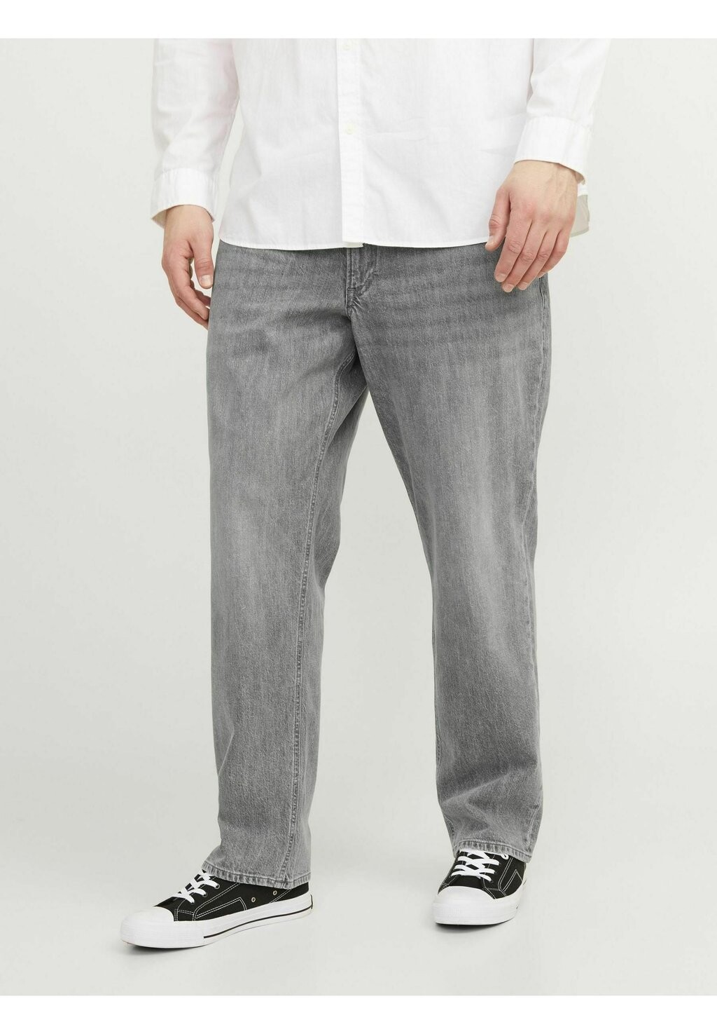 Джинсы скинни Tapered Fit Plus Size Jjimike Jjoriginal Jack & Jones, серый