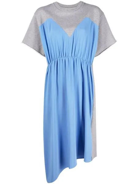MM6 Maison Margiela платье из джерси в стиле колор-блок
