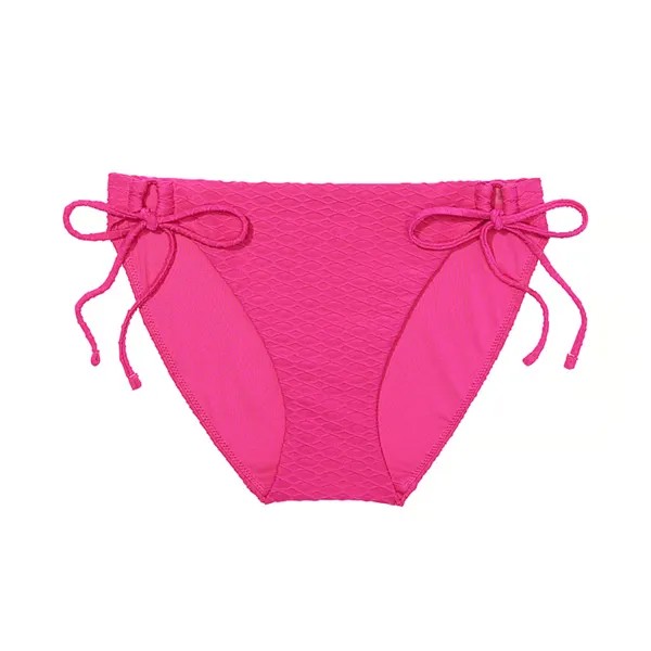 Плавки бикини Victoria's Secret Swim Mix & Match Side-Tie Fishnet, розовый