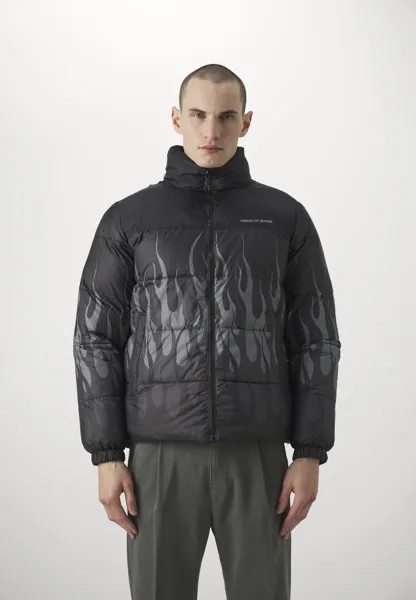 Зимняя куртка PUFFY JACKET WITH FLAMES Vision of Super, цвет black