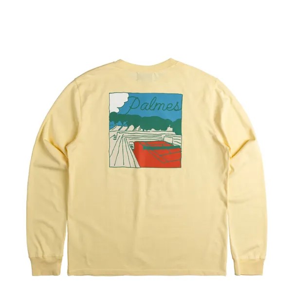 Футболка Sunset Longsleeve T-Shirt Palmes, желтый
