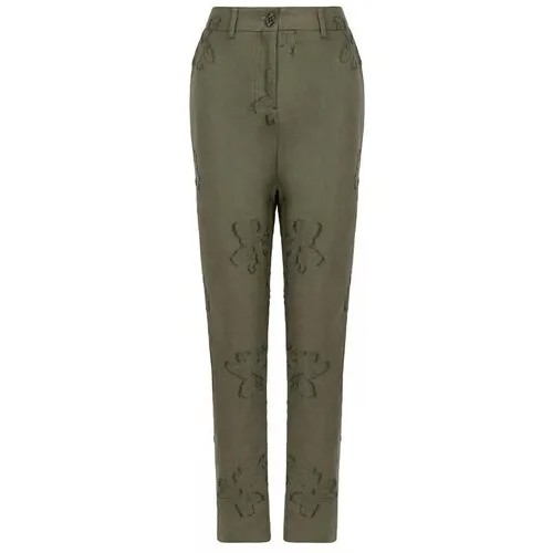 Брюки  Damir Doma, прямой силуэт, повседневный стиль, размер 46, хаки