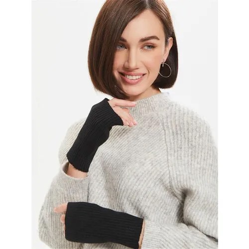 Митенки Lesnikova Design, размер 6-8, черный..