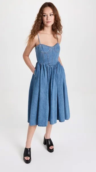 Платье Juun. J Denim Slip, синий