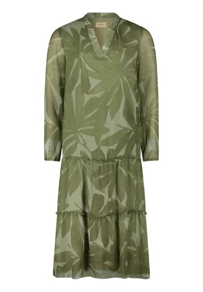 Платье CARTOON Casual mit Stufen, цвет Cream/Green