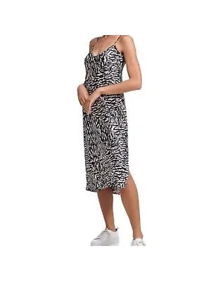 CALVIN KLEIN JEANS Женское черное регулируемое платье-комбинация Un Pullover Midi Dress M