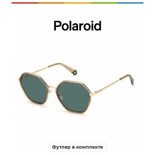 Солнцезащитные очки Polaroid Polaroid PLD 6147/S/X 10A C3 PLD 6147/S/X 10A C3, оранжевый, бежевый