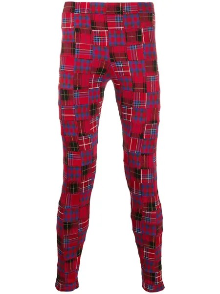 Comme Des Garçons Homme Plus брюки скинни в клетку