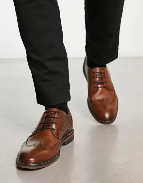 Schuh – Raffe – броги из коричневой кожи