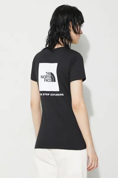 Хлопковая футболка WS/S Redbox Slim Tee The North Face, черный