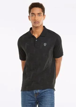 Поло Scuderia Ferrari Style Jacquard Men's Polo Shirt