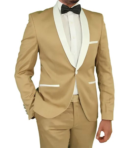 Костюм цвета хаки для свадеб, смокинги для жениха, недорогая, с отложным воротником, 2018, винтажная Свадебная модель (пиджак + брюки + галстук)
