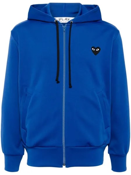Comme Des Garçons Play куртка с капюшоном и нашивкой в виде сердца, синий