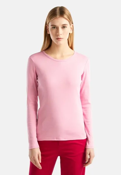 Рубашка с длинным рукавом United Colors of Benetton, цвет pink