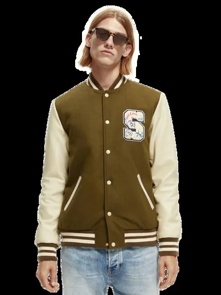 Бомбер мужской Scotch & Soda 169705/0217 зеленый 2XL
