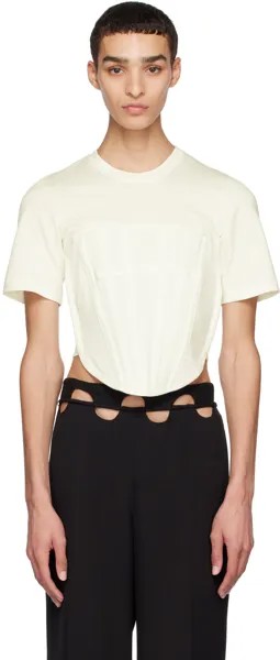 Футболка Off-White с корсетом Dion Lee