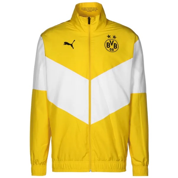 Спортивная куртка Puma Borussia Dortmund Pre Match, желтый