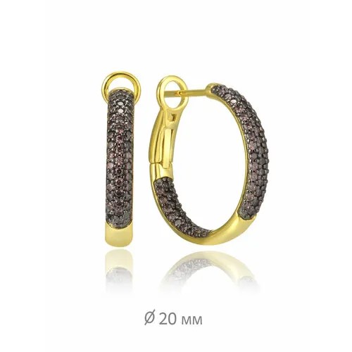Серьги конго VALTERA, серебро, 925 проба, серебряный