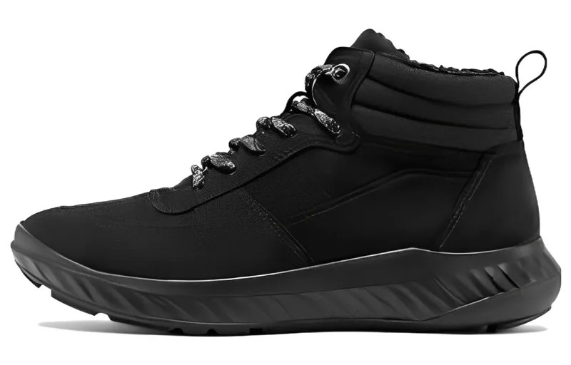 Кроссовки ecco Lifestyle Shoes Women's High-top Black, черный