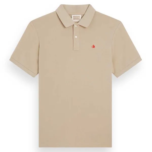 Поло Scotch & Soda 175664, бежевый