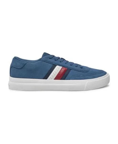 Кожаные низкие кеды Tommy Hilfiger, синий