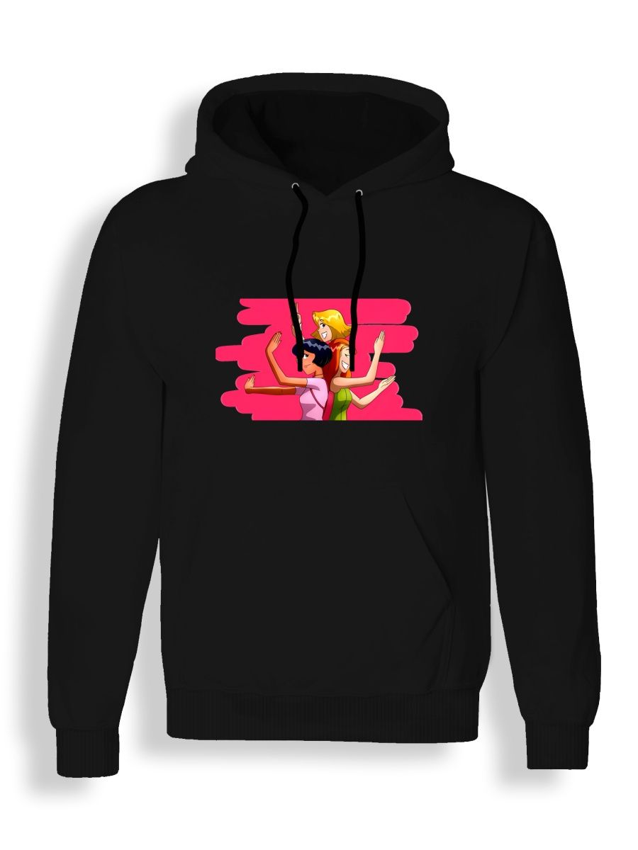 Худи унисекс СувенирShop Тотали спайс/Totally Spies/Мультфильм 18 черное S