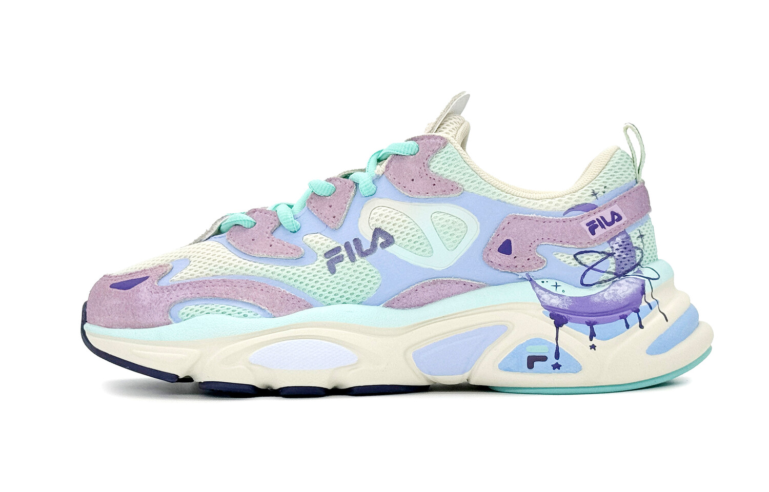 Кроссовки FILA Mars 1 Lifestyle Shoes Women's Low-top Purple, фиолетовый