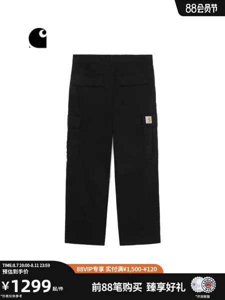 Штаны Carhartt WIP с логотипом, черный