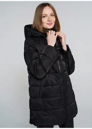 Пальто на синтепоне_ ТВОЕ A6559 размер XS, черный, WOMEN