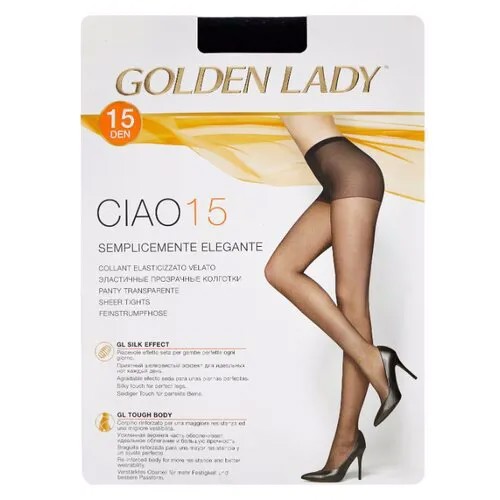 Колготки Golden Lady Ciao 15 den, размер 4-L, nero (черный)