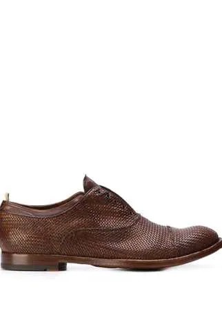 Officine Creative оксфорды с плетением Intrecciato