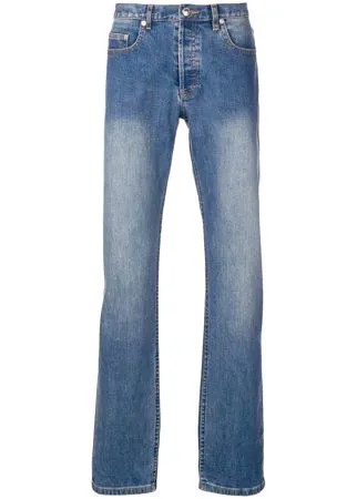 A.P.C. расклешенные джинсы кроя слим с выцветшим эффектом