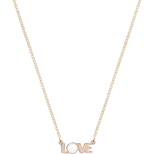 Колье SWAROVSKI, кристаллы Swarovski, длина 38 см, золотой
