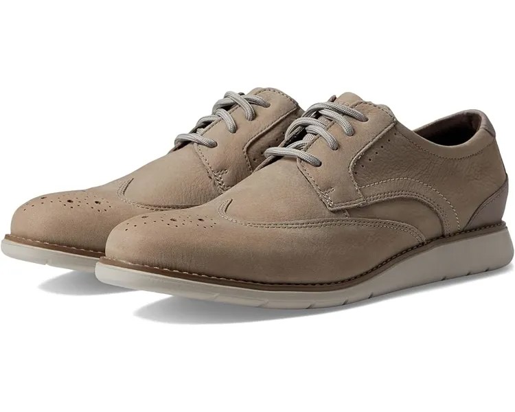Оксфорды Rockport Total Motion Craft Wing Tip, цвет Rocksand Nubuck
