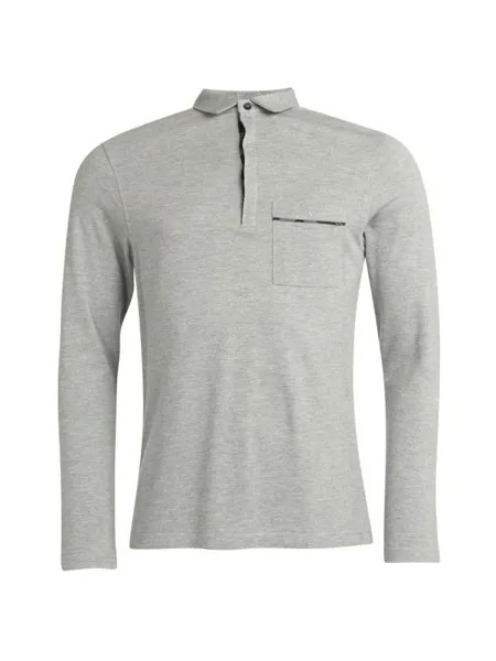 Рубашка-поло Adie с длинными рукавами Barbour, серый