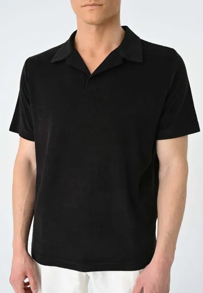 Рубашка-поло Lapel Collar Antioch, черная