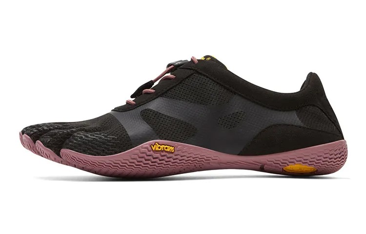 Кроссовки женские низкие черные/розовые Vibram