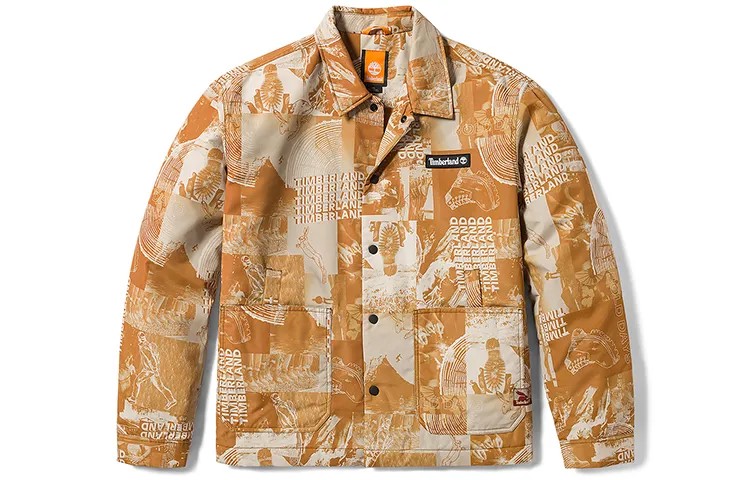 Стеганая куртка унисекс с принтом пшеницы Timberland, цвет Wheat print