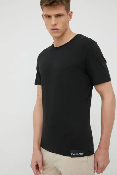 Пижамная рубашка Calvin Klein Underwear, черный